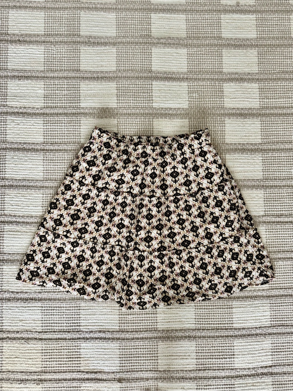 LOFT Geometric Tiered Skirt